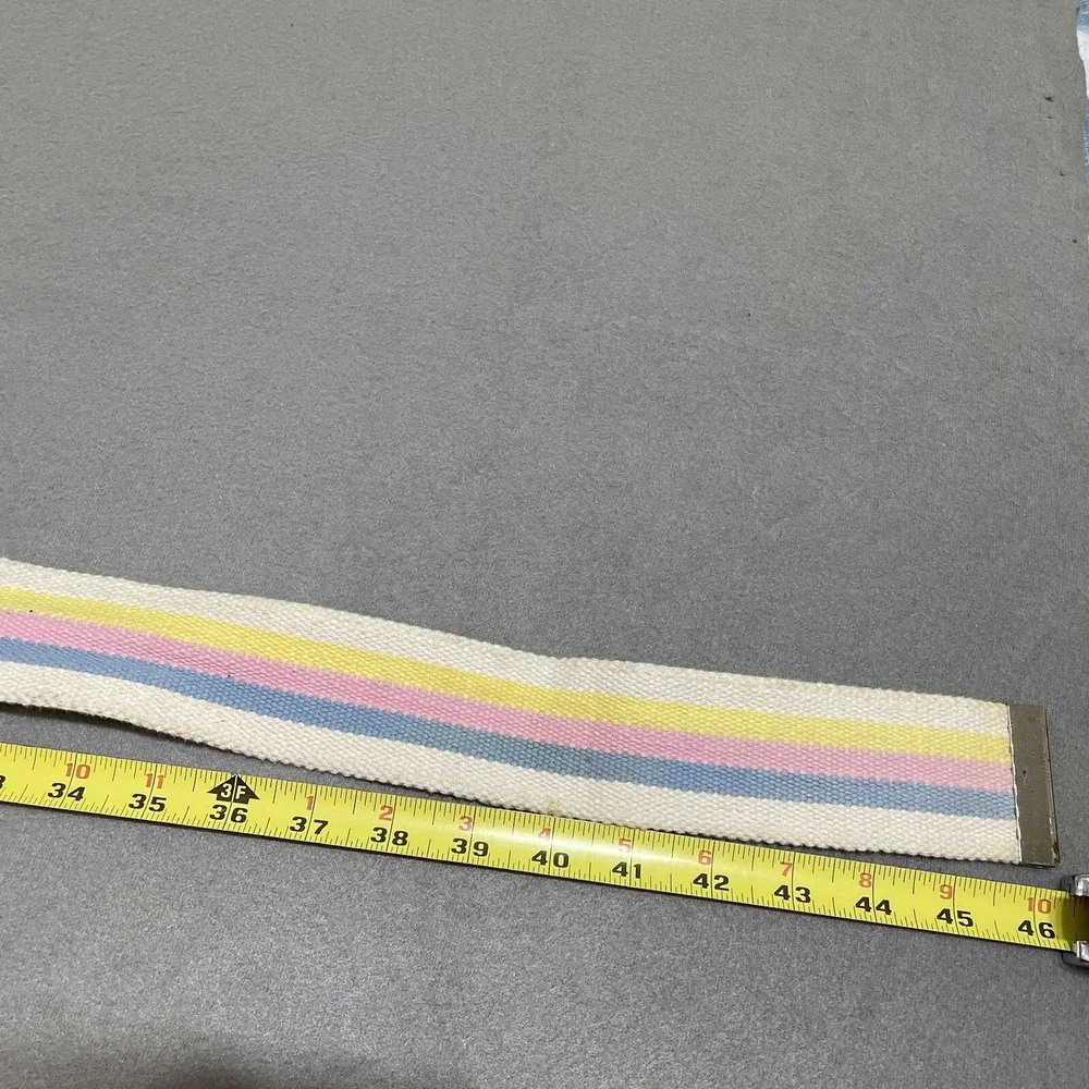 Vintage Belt 100% Cotton Metal Buckle Gait Mobility Unisex 48